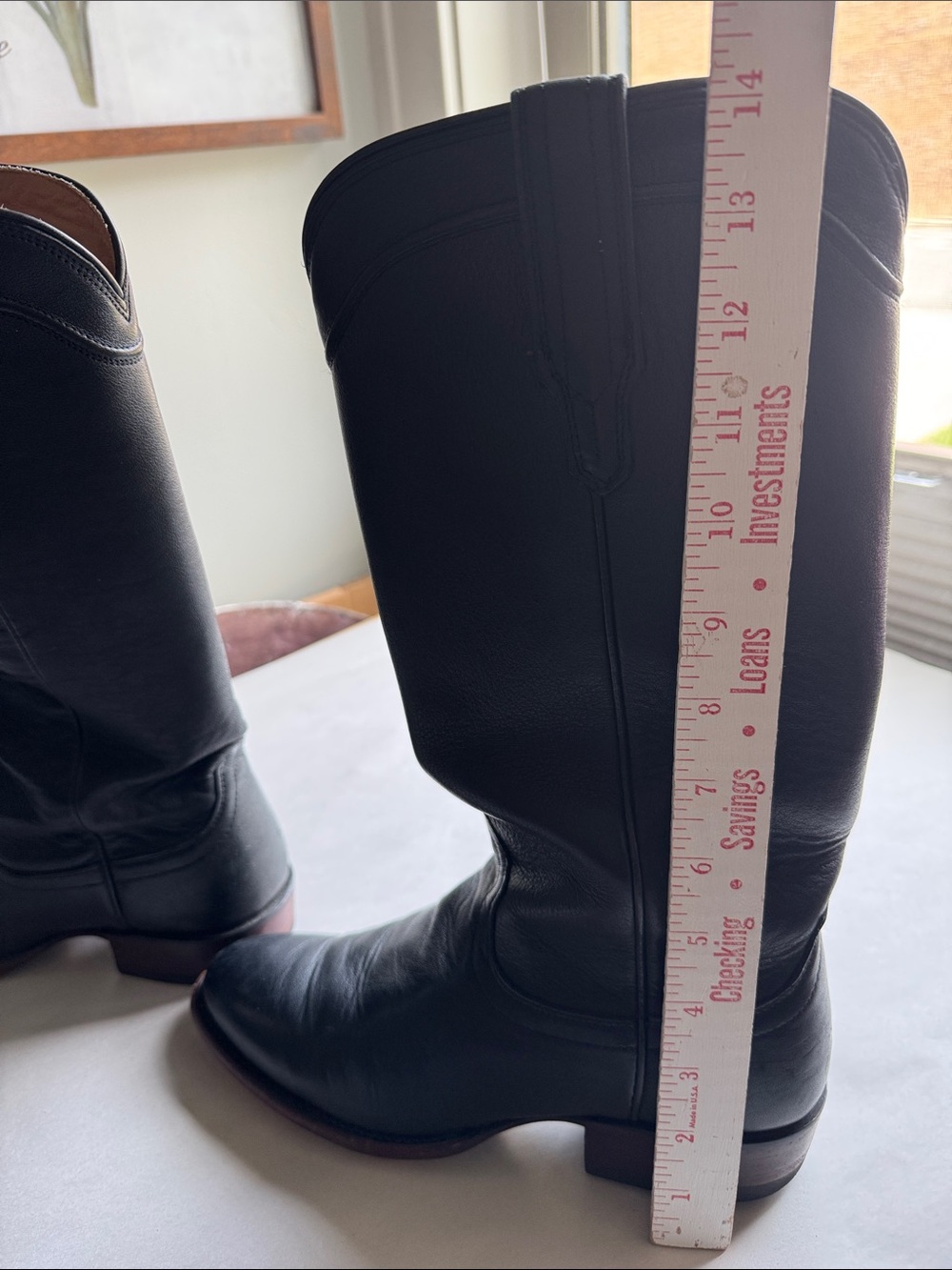 Tecovas The Harper Calfskin Leather Boots Womens 7B Tall Calf Cowgirl Western - Picture 10 of 12